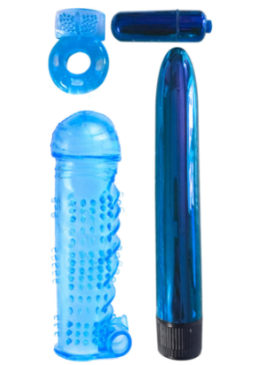 Coffret 4 sextoys bleu Classix - R545120